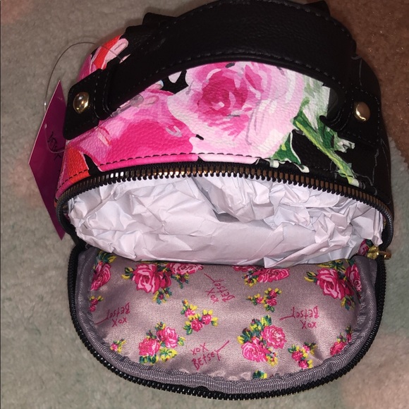 Betsey Johnson Kitsch Backpack Floral Doggy